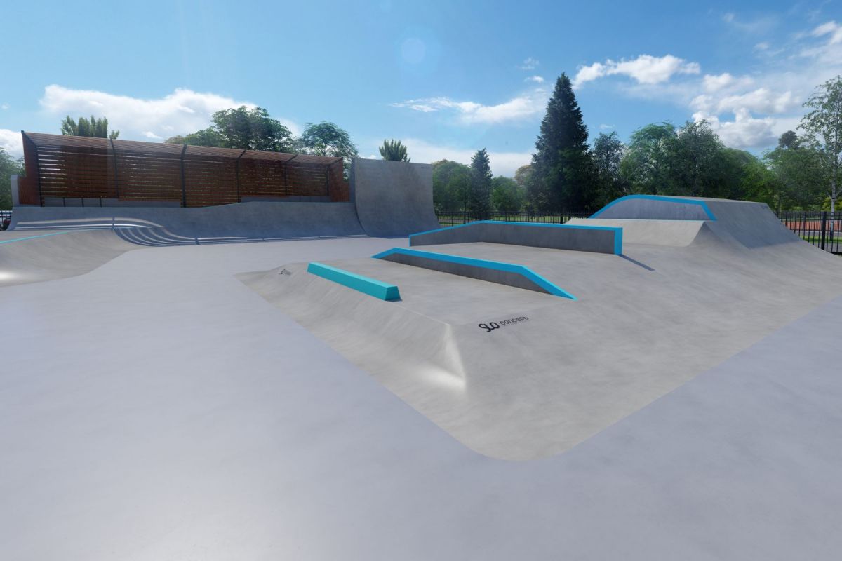 Projekt betonowego skateparku - Leżajsk
