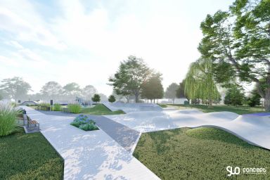Projet de skatepark en béton - Bialogard