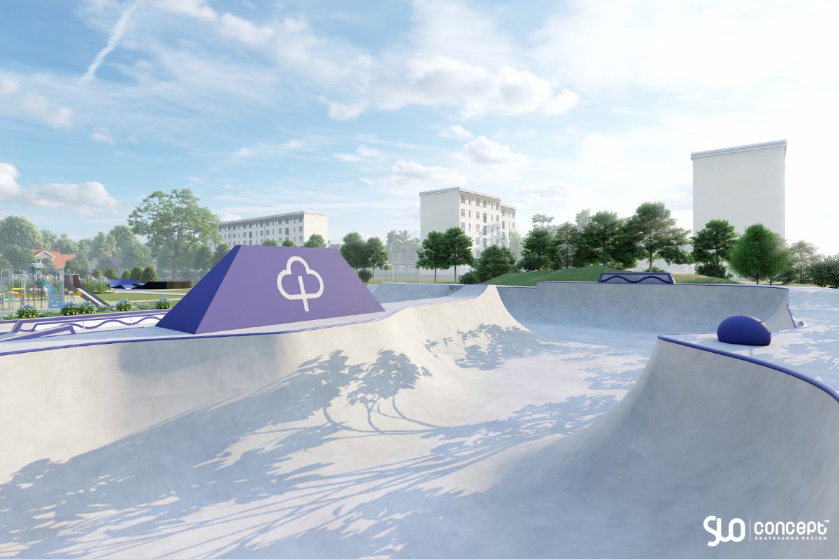 Concrete skatepark and pumptrack project - Bialogard