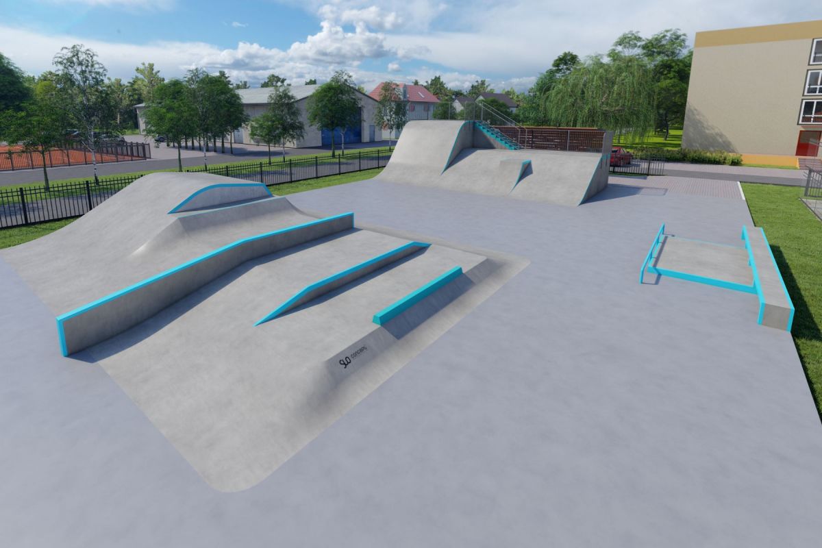 Projekt betonowego skateparku - Leżajsk