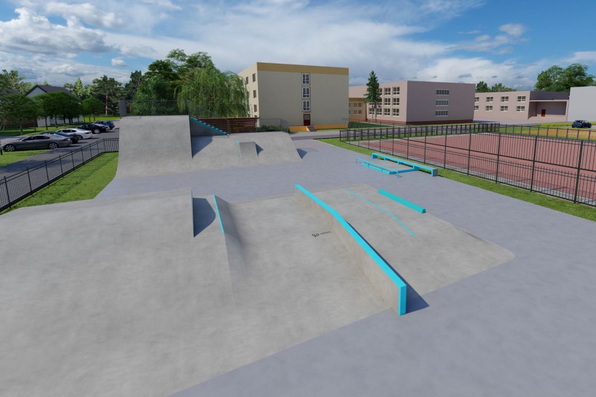 Projekt betonowego skateparku - Leżajsk