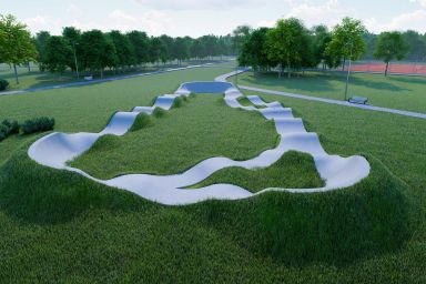Projekt pumptracka betonowego