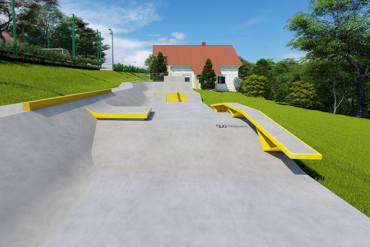Projekt skateparku betonowego - Świątniki Górne
