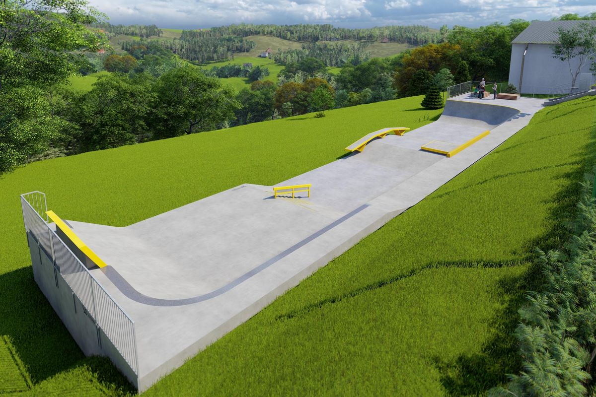 Projekt skateparku betonowego - Świątniki Górne