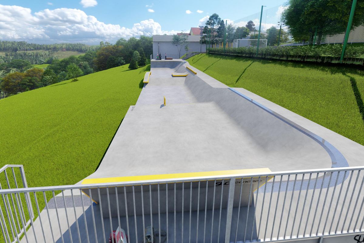 Projekt skateparku betonowego - Świątniki Górne