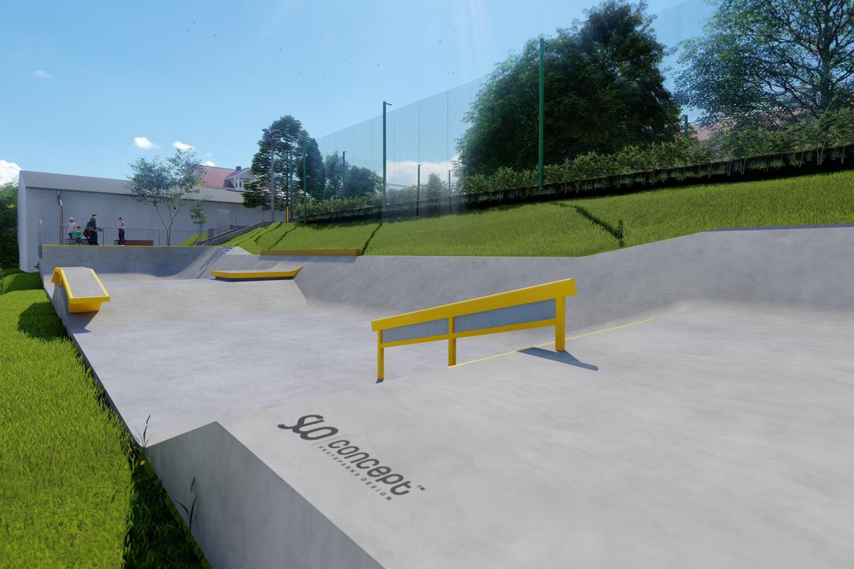 Projekt skateparku betonowego - Świątniki Górne