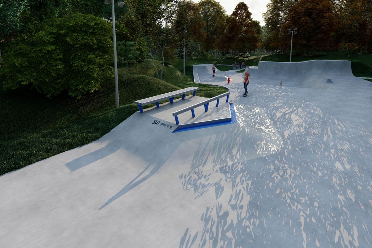 Projet de skatepark en béton - Rybnik