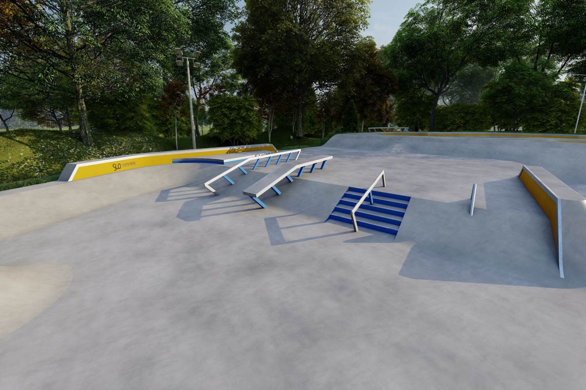 Projet de skatepark en béton - Rybnik