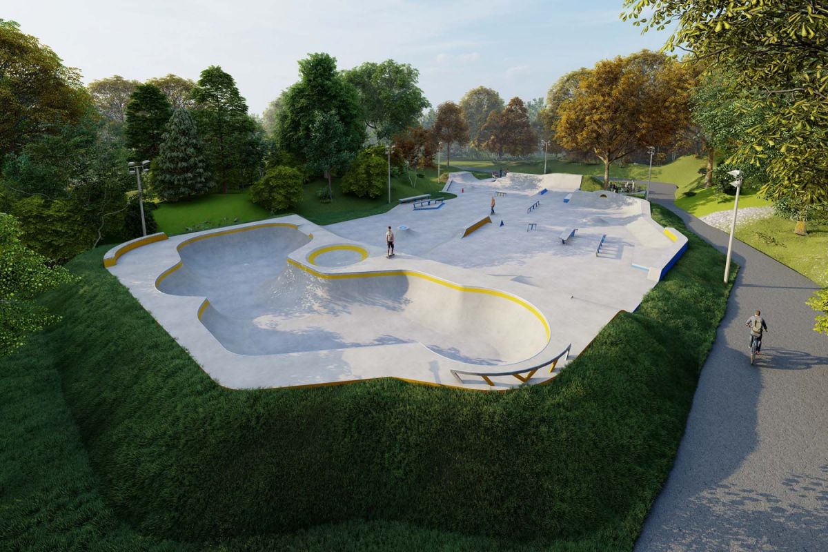 Projet de skatepark en béton - Rybnik