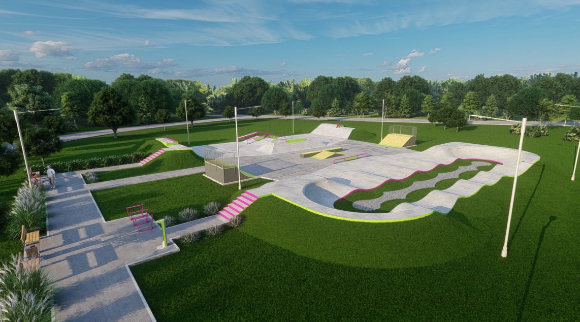 Concrete skatepark and pumptrack project - Tęgoborze