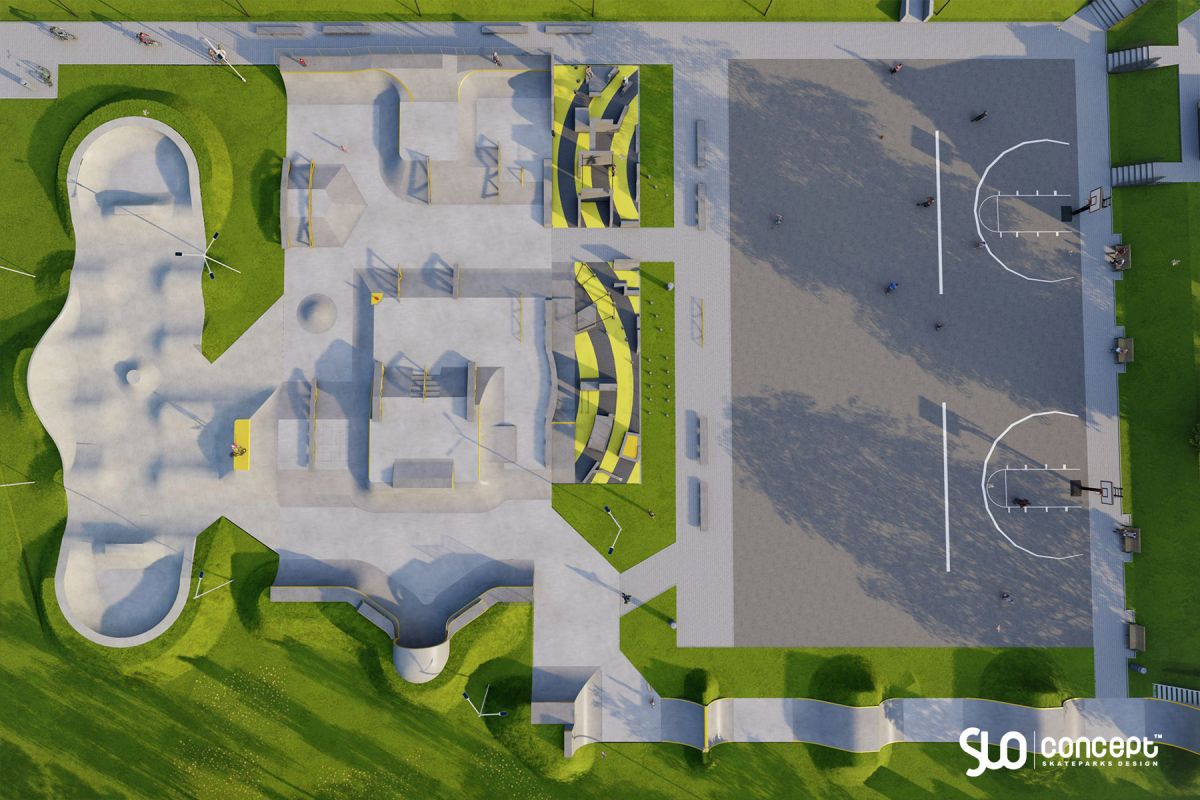 Concrete skatepark project - Minsk Mazowiecki