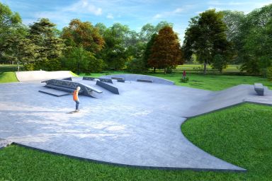 Concrete skatepark project - Siemianice