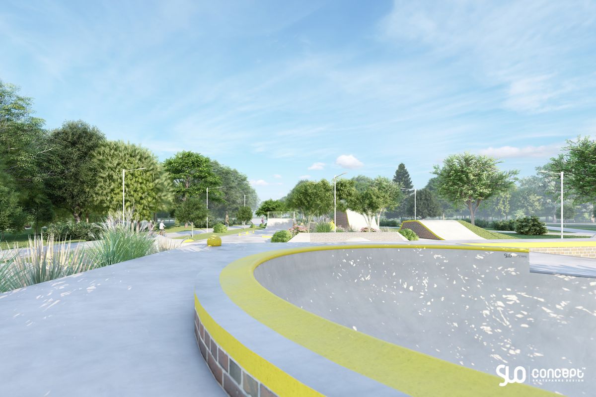 Concrete skatepark project - Solec Kujawski