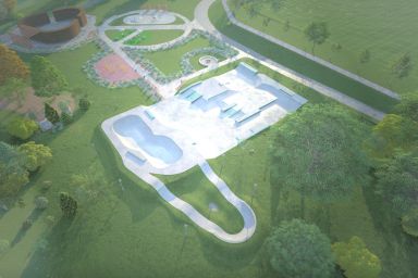 Entwurf eines Skateparks aus Beton – Wojkowice
