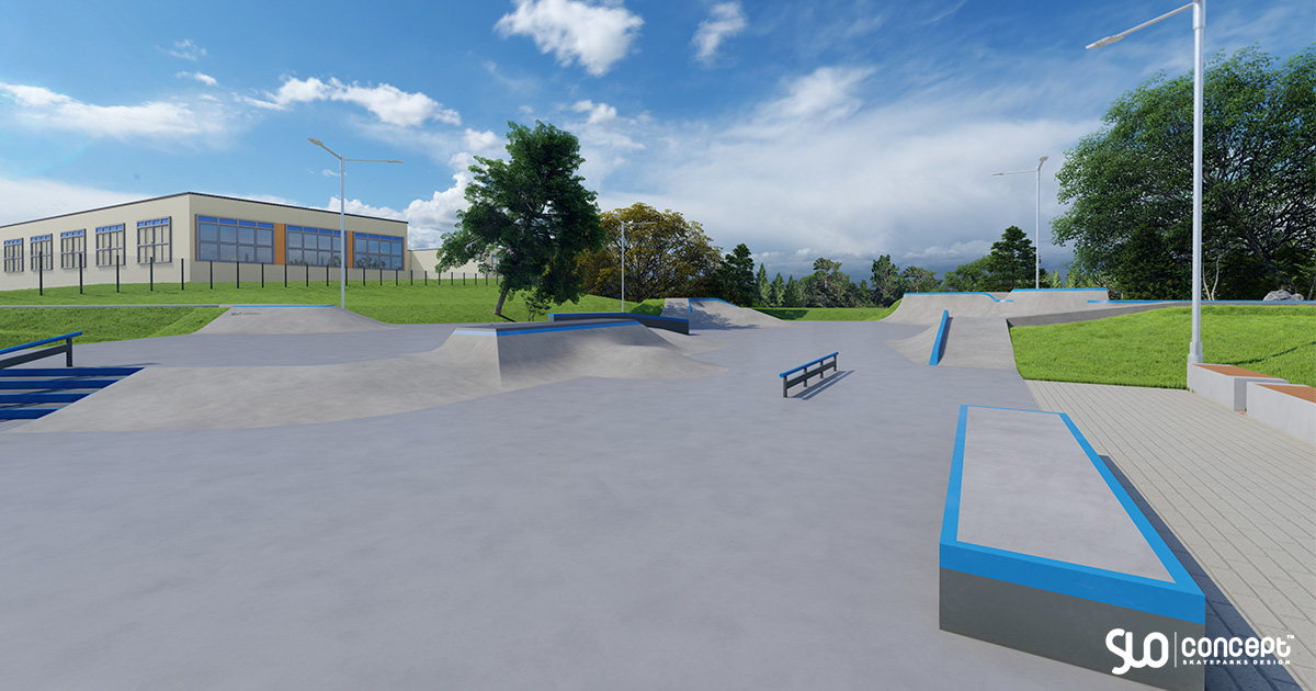 Projet de skatepark en béton - Drezdenko