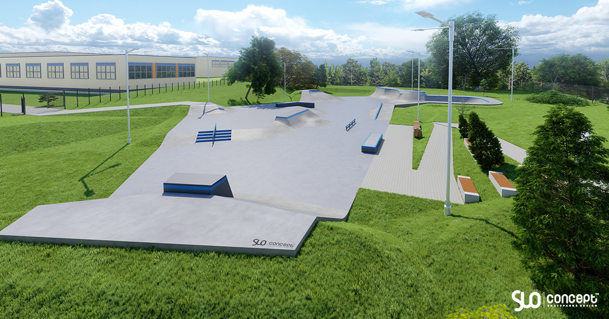 Projet de skatepark en béton - Drezdenko