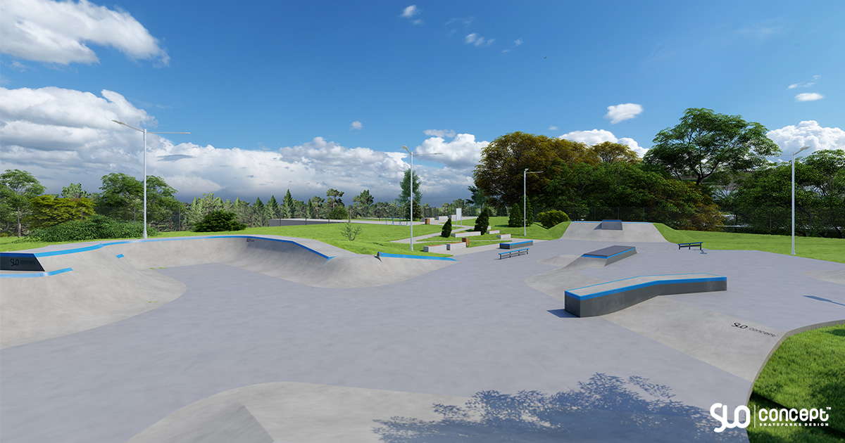 Projet de skatepark en béton - Drezdenko