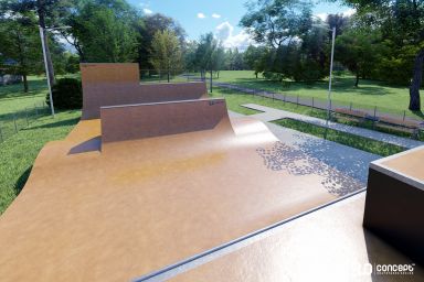 Projet de skatepark modulaire en bois - Wieprz-Frydrychowice