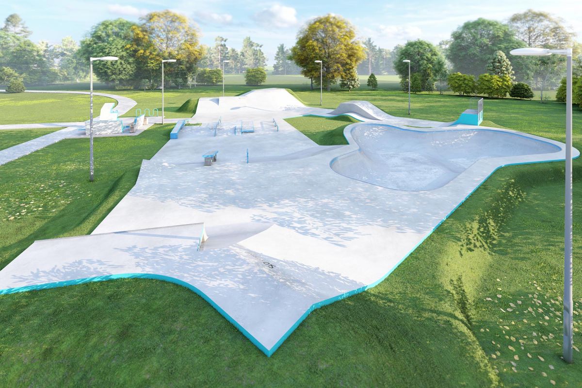 Skateparkprosjekt i betong - Skatepark Knurów