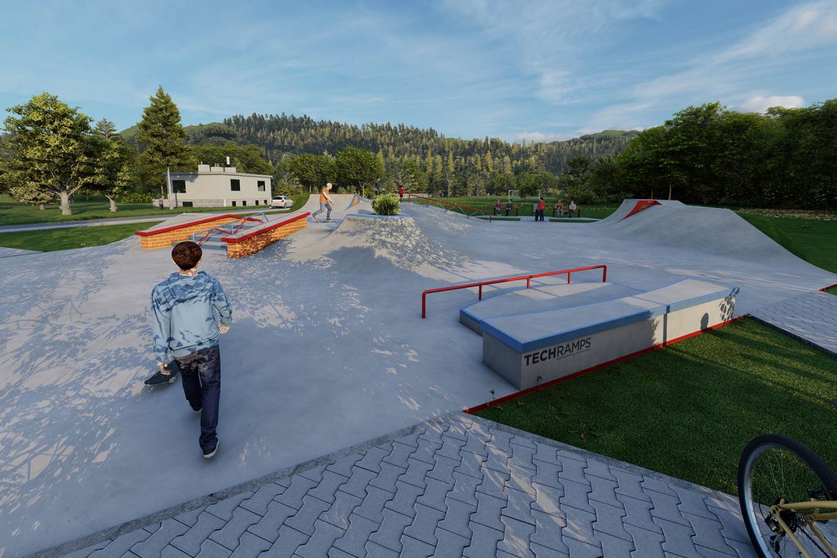 Projekt skateparku betonowego - Stronie Śląskie