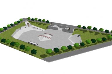 Projekt skateparku w Łysomicach