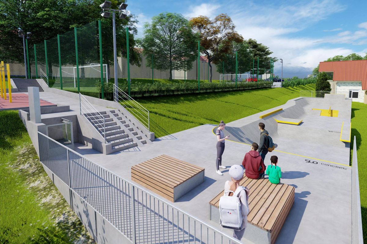 Projekt skateparku betonowego - Świątniki Górne