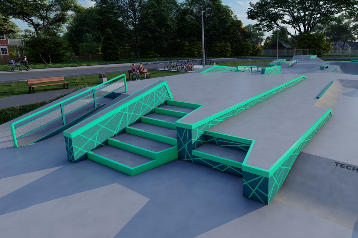 Projekt skateparku betonowego - Zielonka k. Warszawy