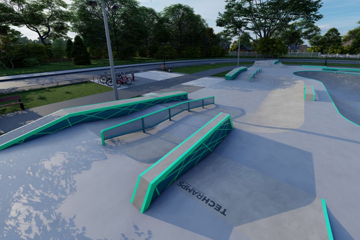 Projekt skateparku betonowego - Zielonka k. Warszawy