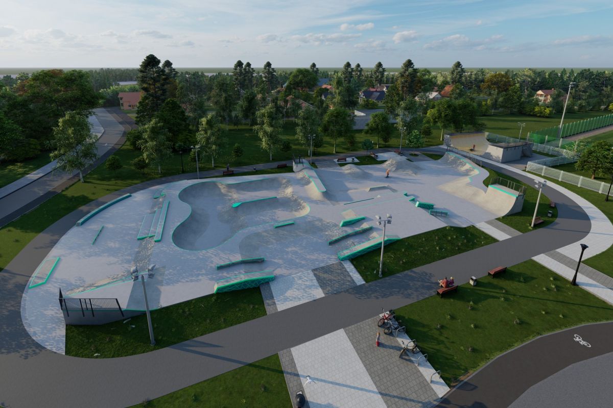 Projekt skateparku betonowego - Zielonka k. Warszawy