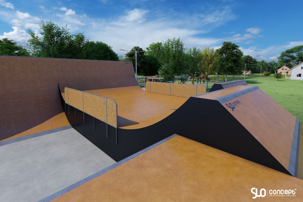 Modulares Skatepark-Projekt aus Holz - Wieprz-Frydrychowice