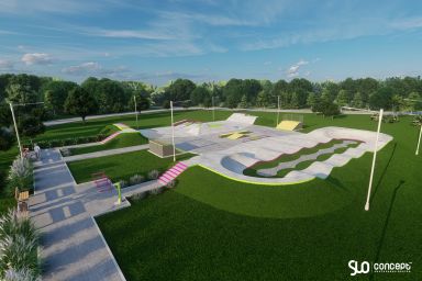 Prosjekt for skatepark og pumptrack i betong - Tęgoborze