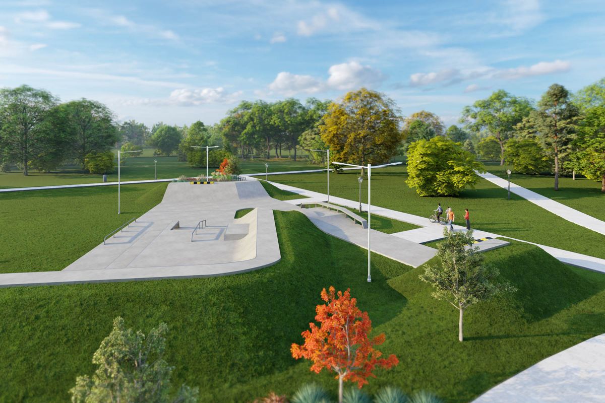 Projekt skateparku betonowego Ścinawa 
