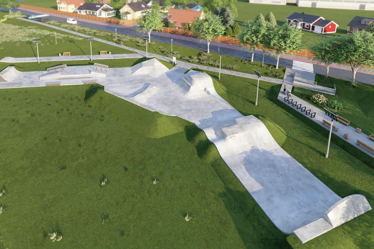 Concrete skatepark project - Pniewy
