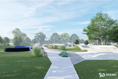 Projekt skateparku betonowego i pumptracku - Białogard