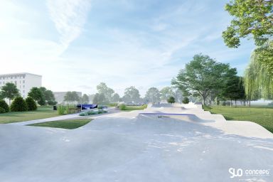 Projekt skateparku betonowego i pumptracku - Białogard