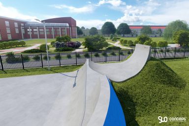 Projekt skateparku betonowego i pumptracku - Skawina