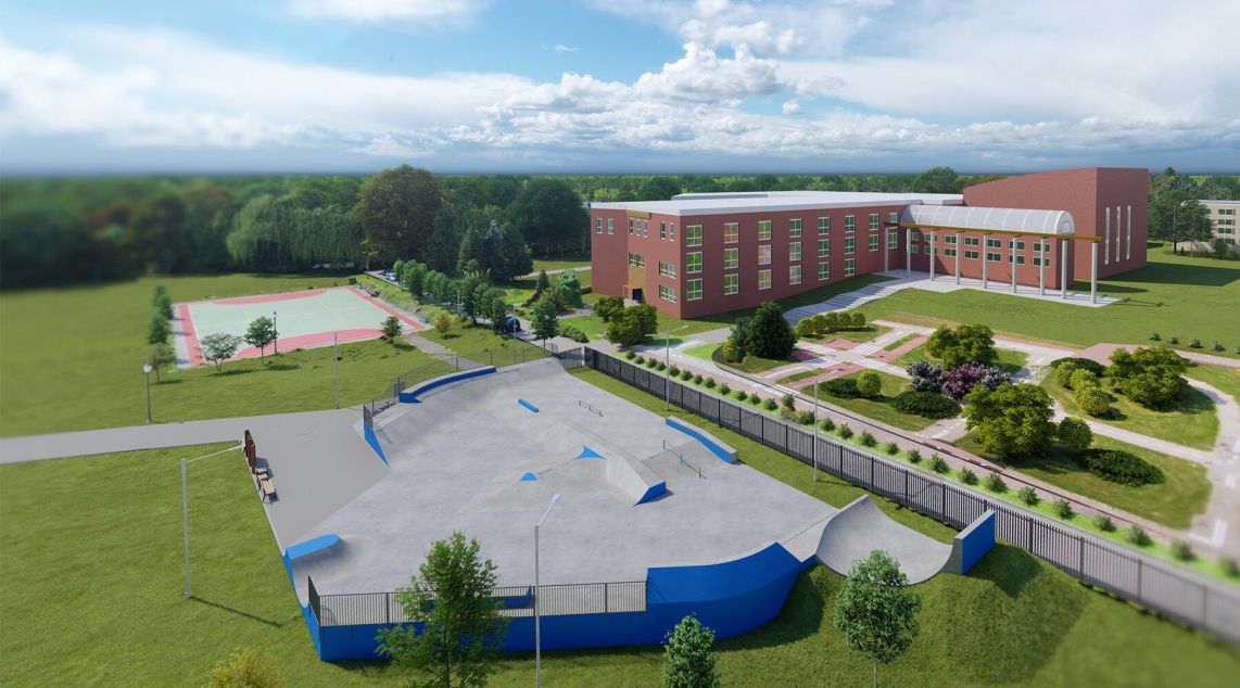 Projekt skateparku betonowego i pumptracku - Skawina