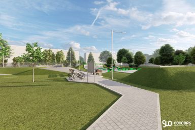 Projekt skateparku betonowego i pumptracku - Wierzchowo