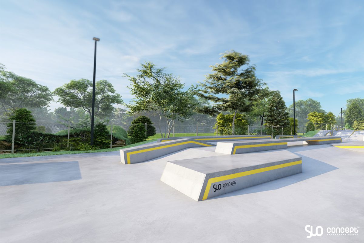 Projekt skateparku betonowego i pumptracku - Zgorzelec