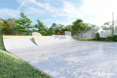 Projekt skateparku betonowego i pumptracku - Zgorzelec