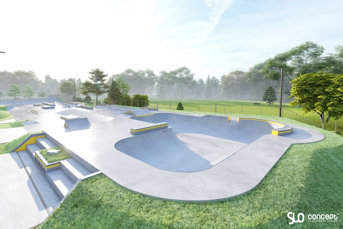 Projekt skateparku betonowego i pumptracku - Zgorzelec
