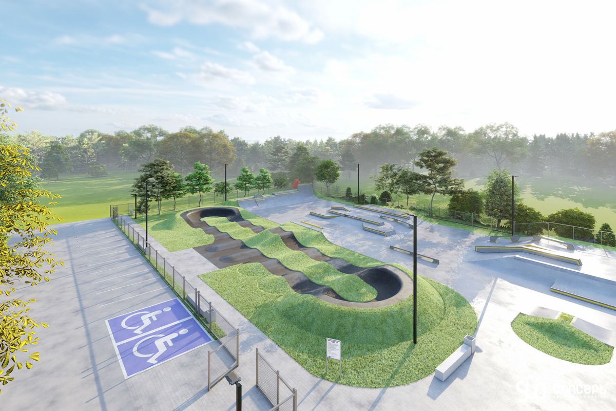 Projekt skateparku betonowego i pumptracku - Zgorzelec