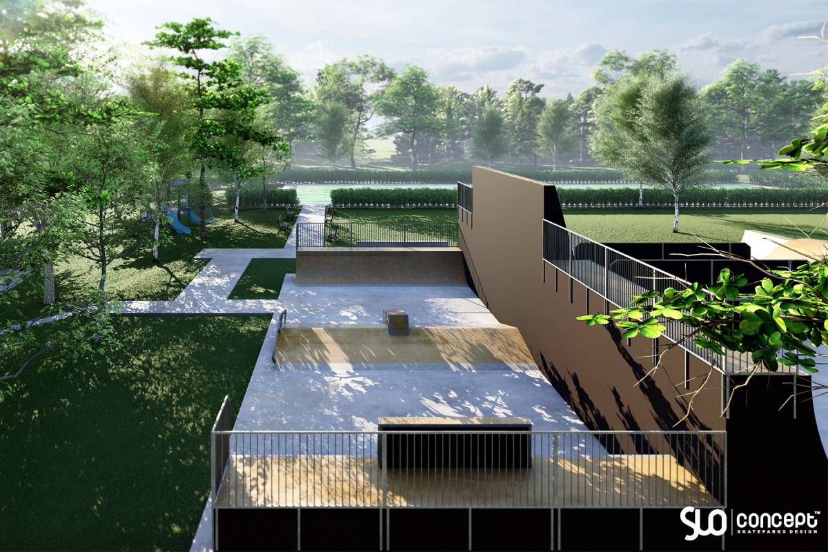 Projekt skateparku betonowego - Lędziny