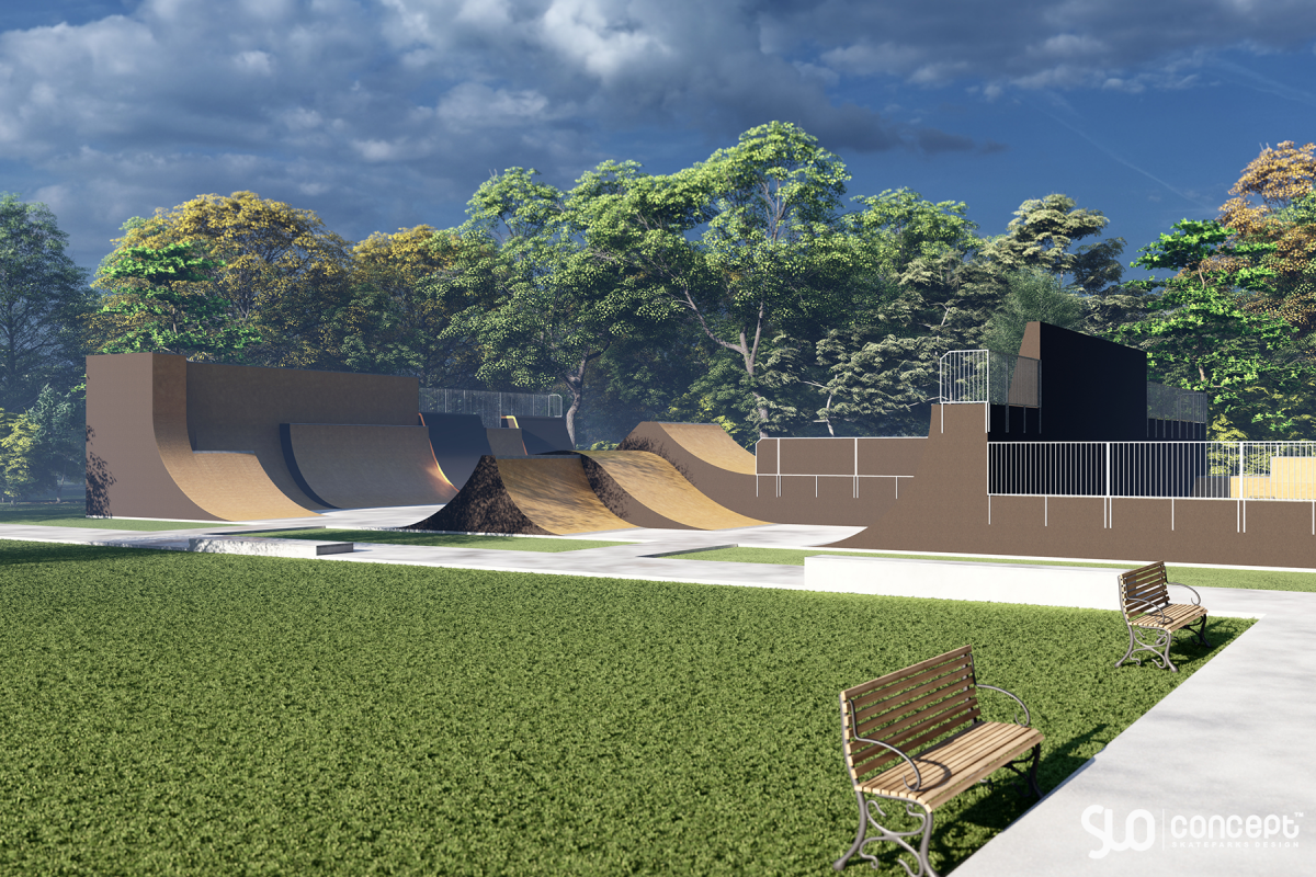 Projekt skateparku betonowego - Lędziny
