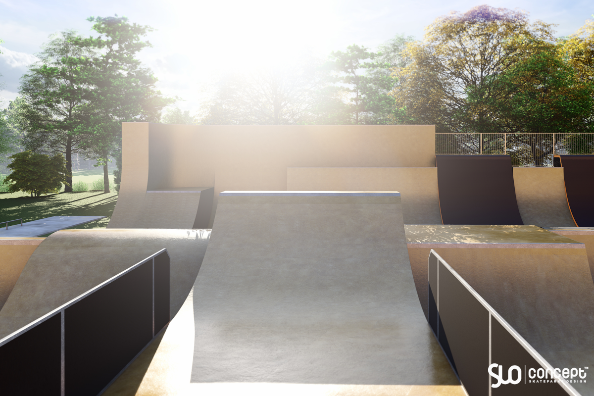 Projekt skateparku betonowego - Lędziny