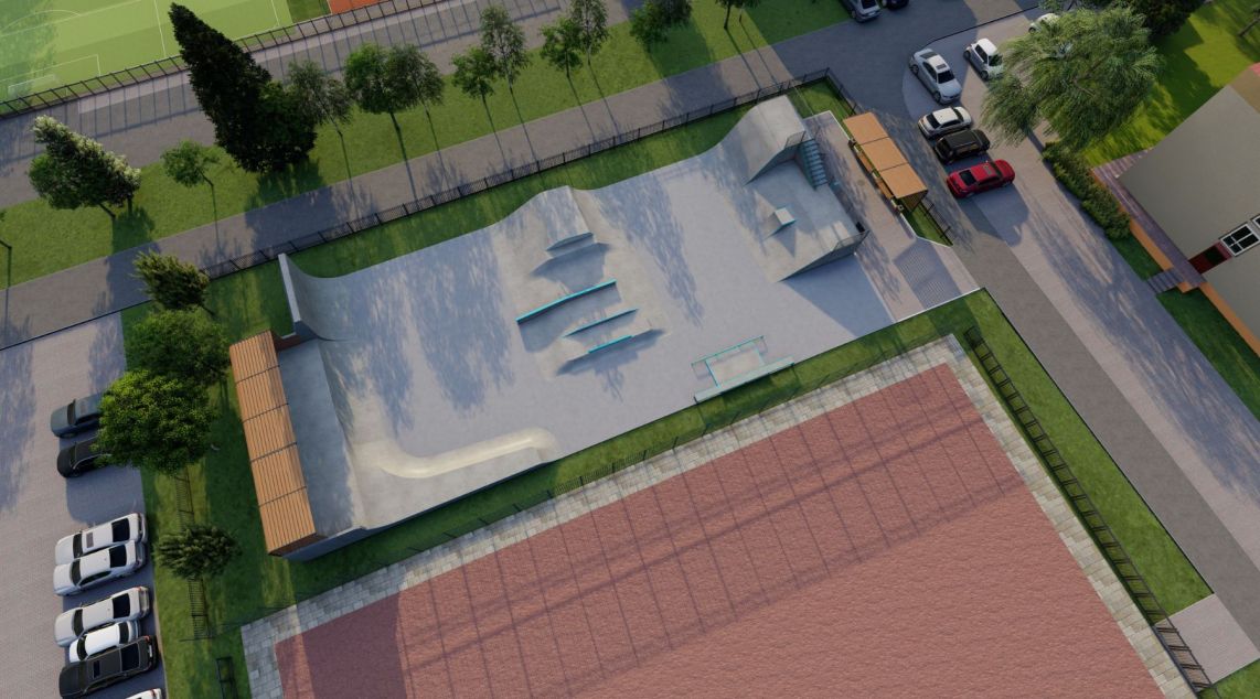 Projekt skateparku betonowego - Leżajsk