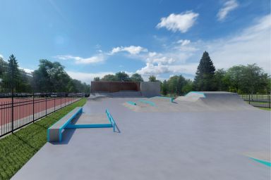 Projekt skateparku betonowego - Leżajsk