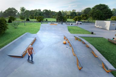 Projekt skateparku betonowego - Nowa Wieś Wielka / Dziemionna