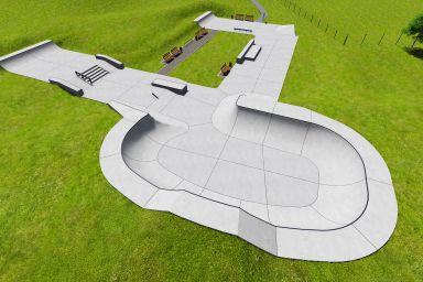 Projekt skateparku betonowego - Opole