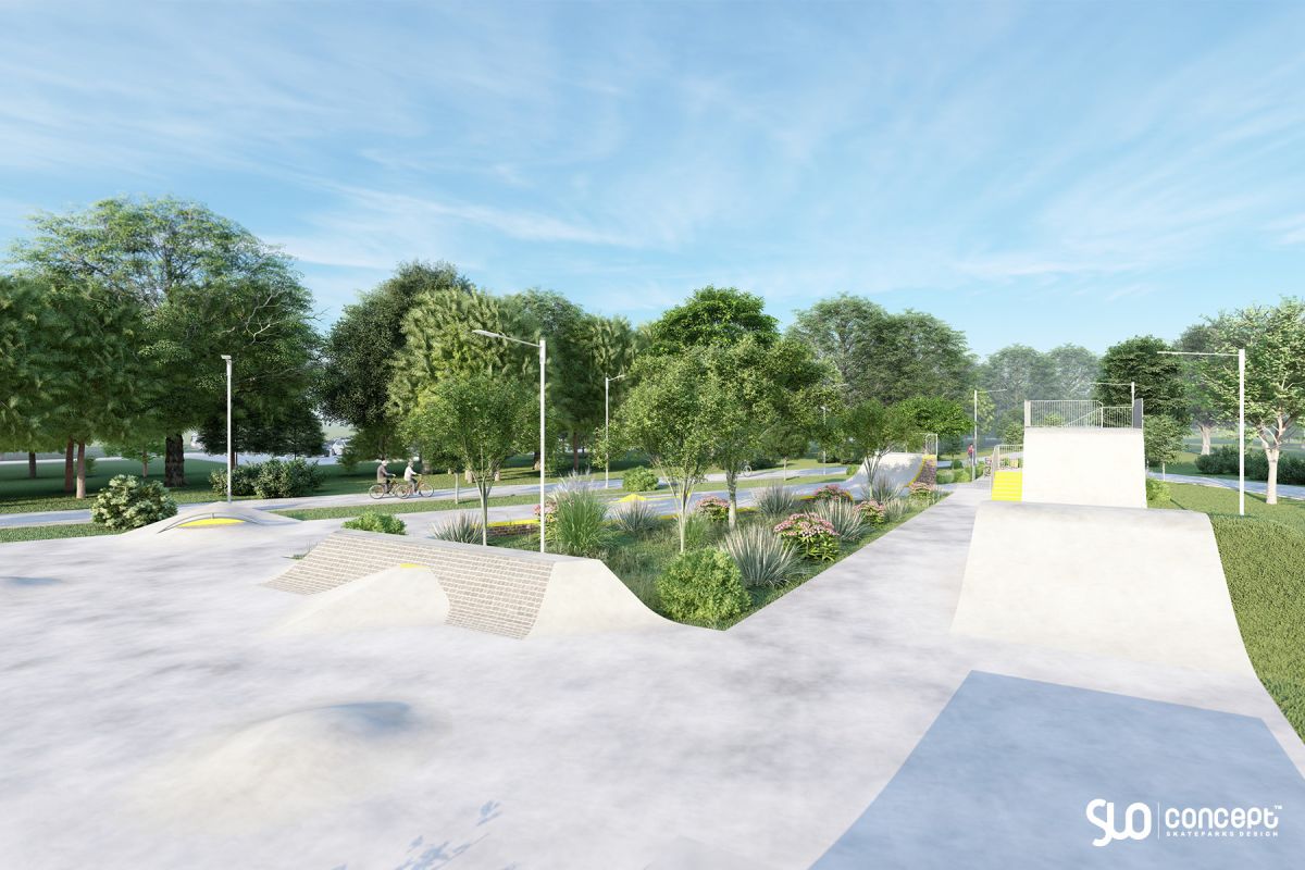 Projekt skateparku betonowego - Solec Kujawski